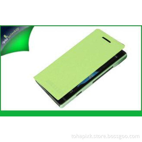 Silk Texture Xperia S Sony Leather Stand Case Anti - scratc